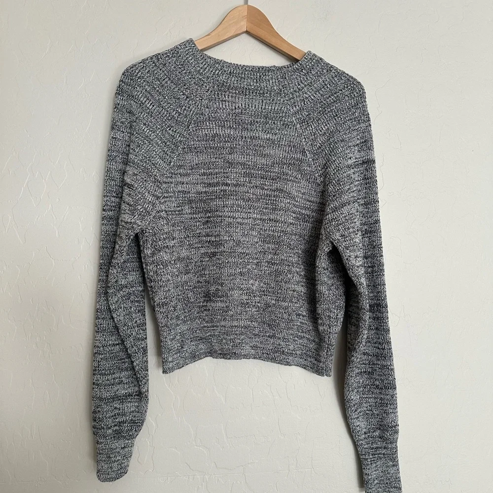 Free People Black & White Marled Women's Sweater Size Small